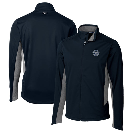 Men's Cutter & Buck Navy Penn State Nittany Lions Navigate Softshell Big & Tall Full-Zip Jacket