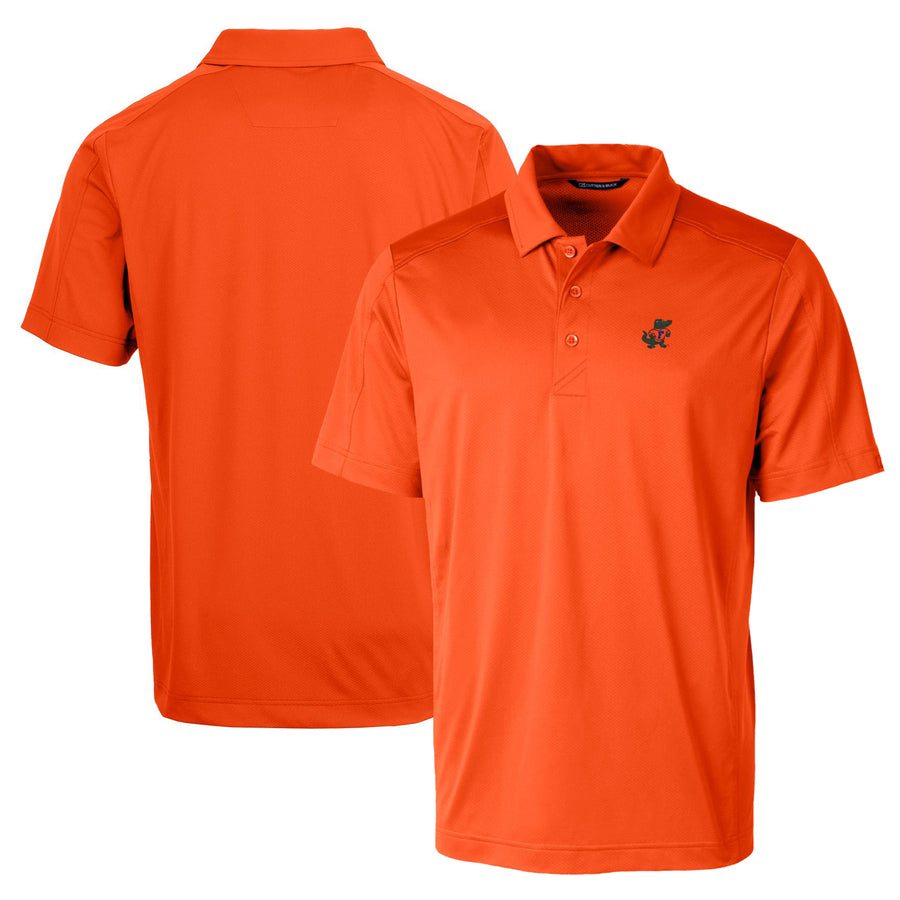 Men's Cutter & Buck Orange Florida Gators Team Logo Big & Tall Prospect Textured Stretch Polo