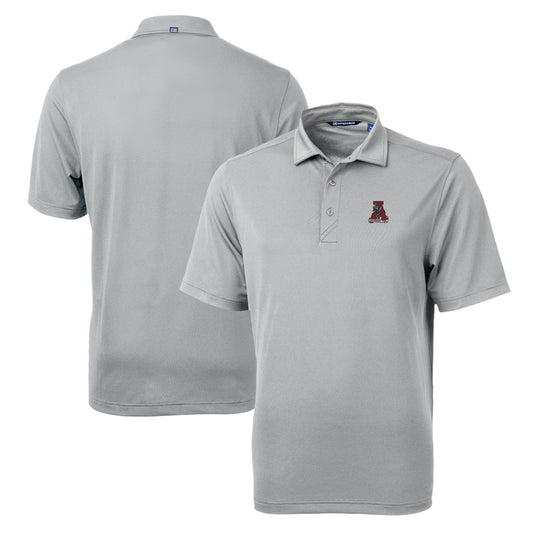 Men's Cutter & Buck Gray Alabama Crimson Tide Team Big & Tall Virtue Eco Pique Recycled Polo