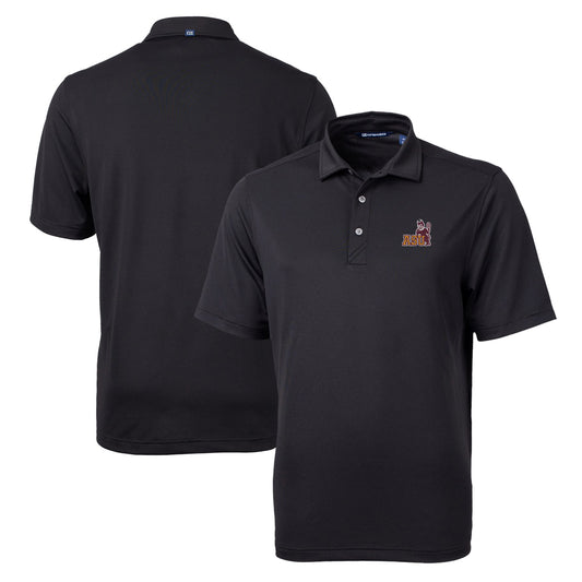 Men's Cutter & Buck Black Arizona State Sun Devils Team Big & Tall Virtue Eco Pique Recycled Polo