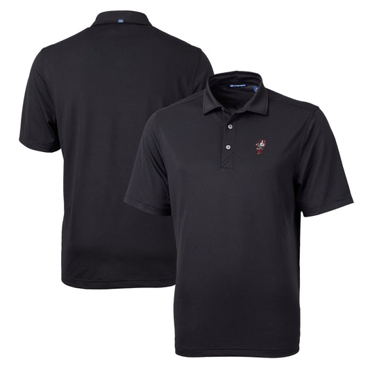 Men's Cutter & Buck Black Ohio State Buckeyes Team Big & Tall Virtue Eco Pique Recycled Polo