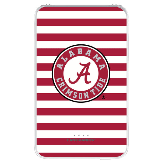 Alabama Crimson Tide Stripe Design 10000 mAh Portable Power Pack