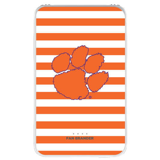 Clemson Tigers Stripe Design 10000 mAh Portable Power Pack