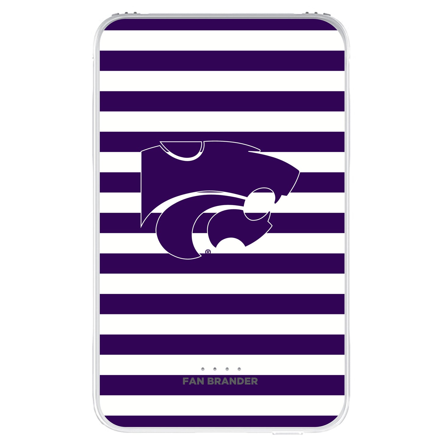 Kansas State Wildcats Stripe Design 10000 mAh Portable Power Pack