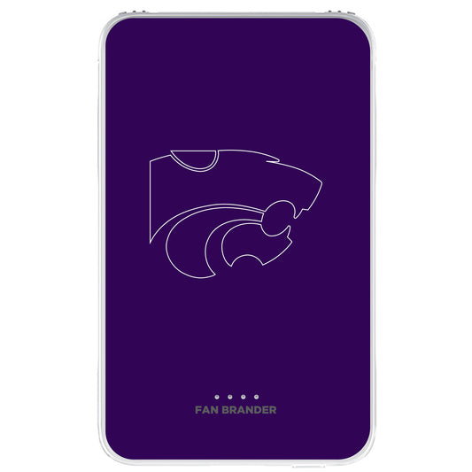 Kansas State Wildcats Solid Design 10000 mAh Portable Power Pack