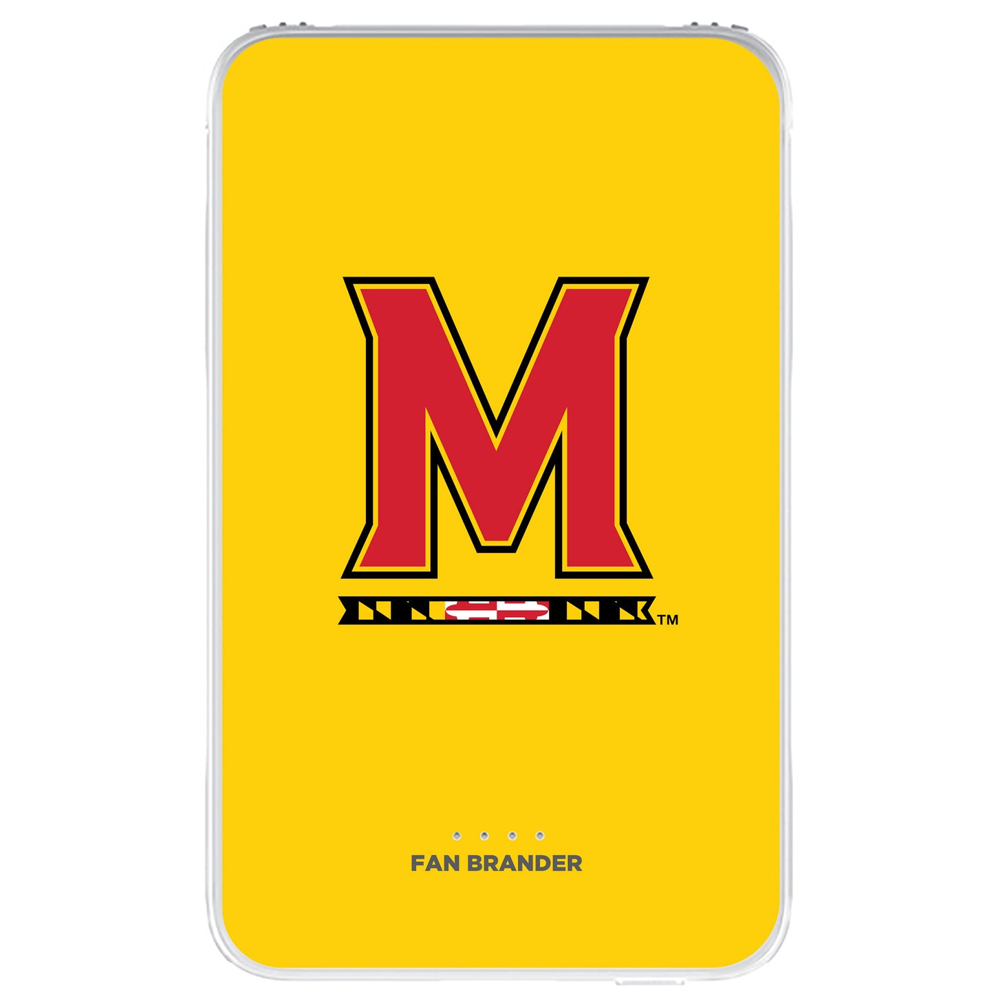 Maryland Terrapins Solid Design 10000 mAh Portable Power Pack