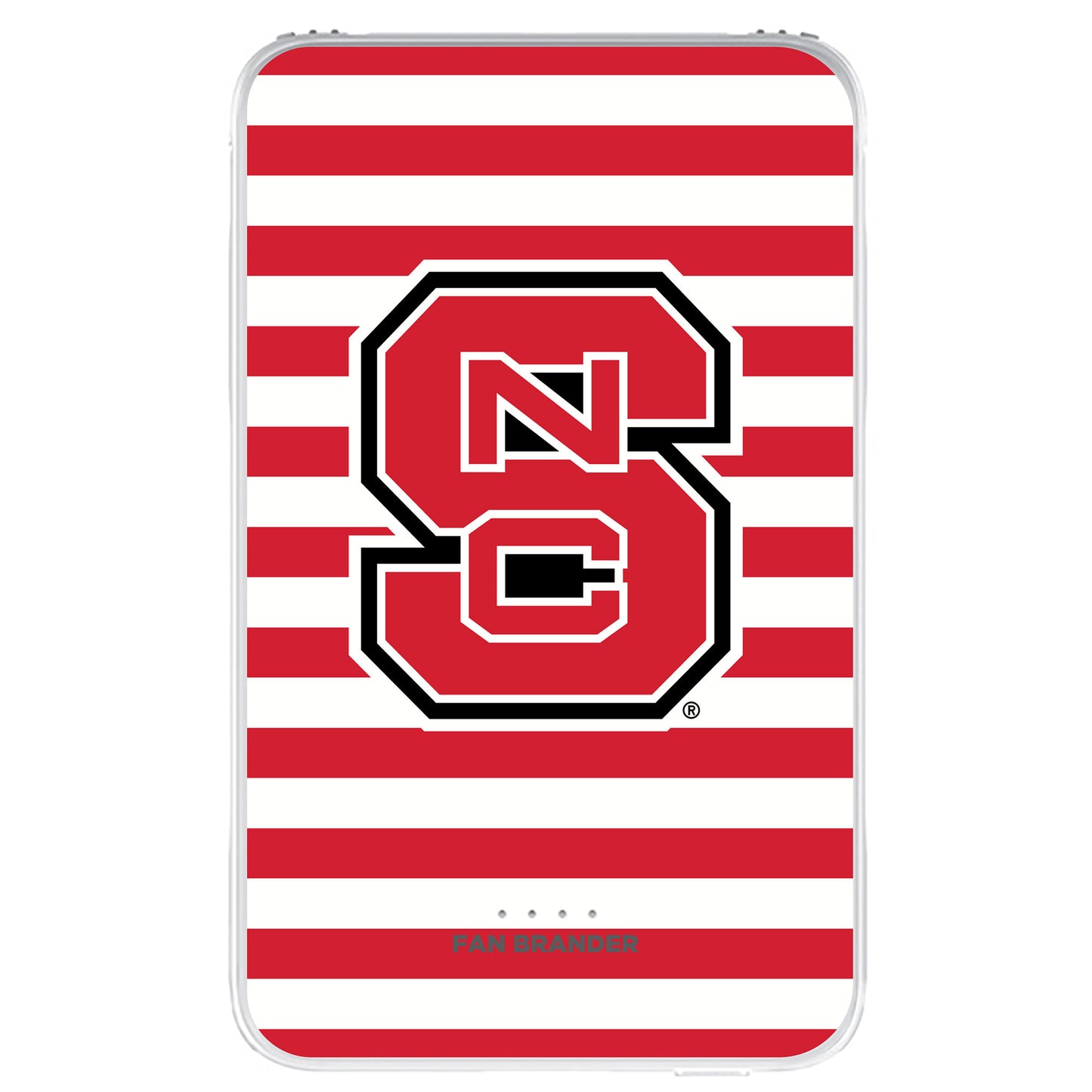 NC State Wolfpack Stripe Design 10000 mAh Portable Power Pack