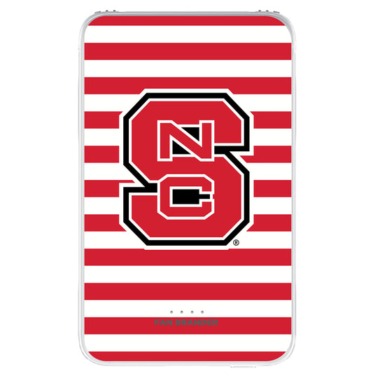 NC State Wolfpack Stripe Design 10000 mAh Portable Power Pack