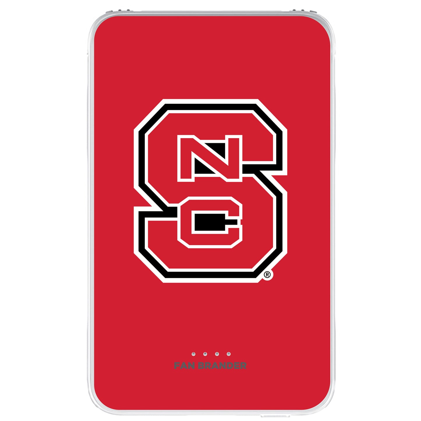 NC State Wolfpack Solid Design 10000 mAh Portable Power Pack