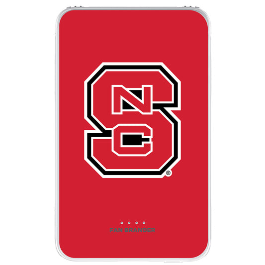 NC State Wolfpack Solid Design 10000 mAh Portable Power Pack