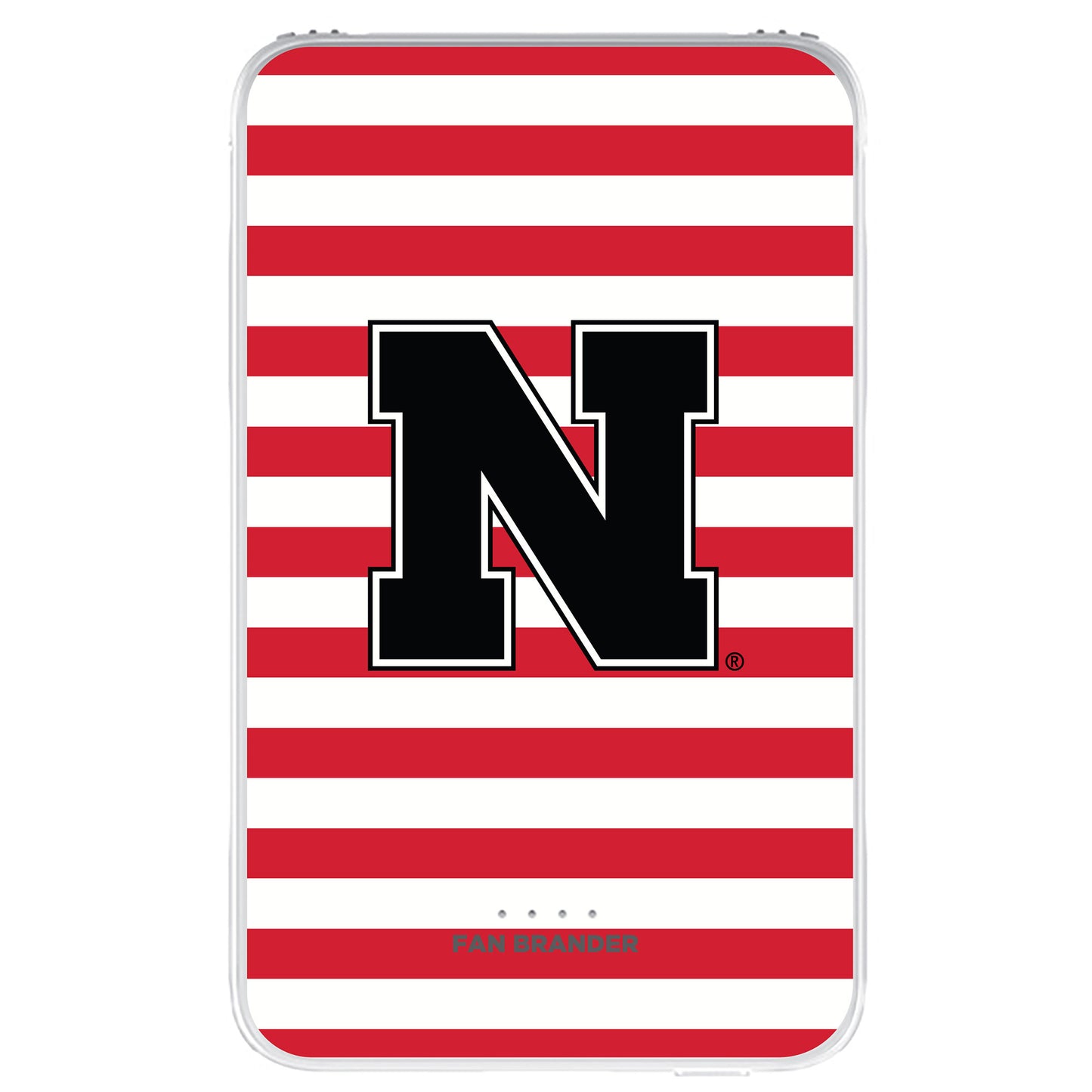 Nebraska Huskers Stripe Design 10000 mAh Portable Power Pack