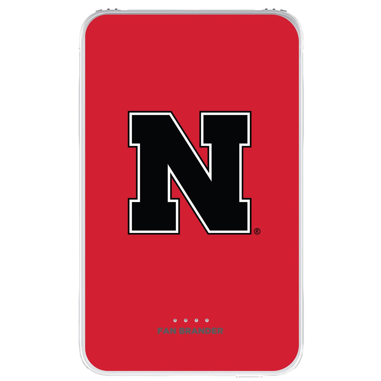 Nebraska Huskers Solid Design 10000 mAh Portable Power Pack