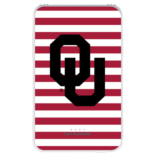 Oklahoma Sooners Stripe Design 10000 mAh Portable Power Pack