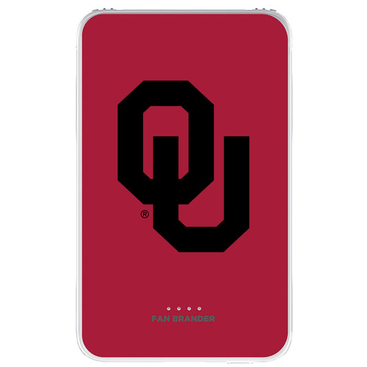 Oklahoma Sooners Solid Design 10000 mAh Portable Power Pack