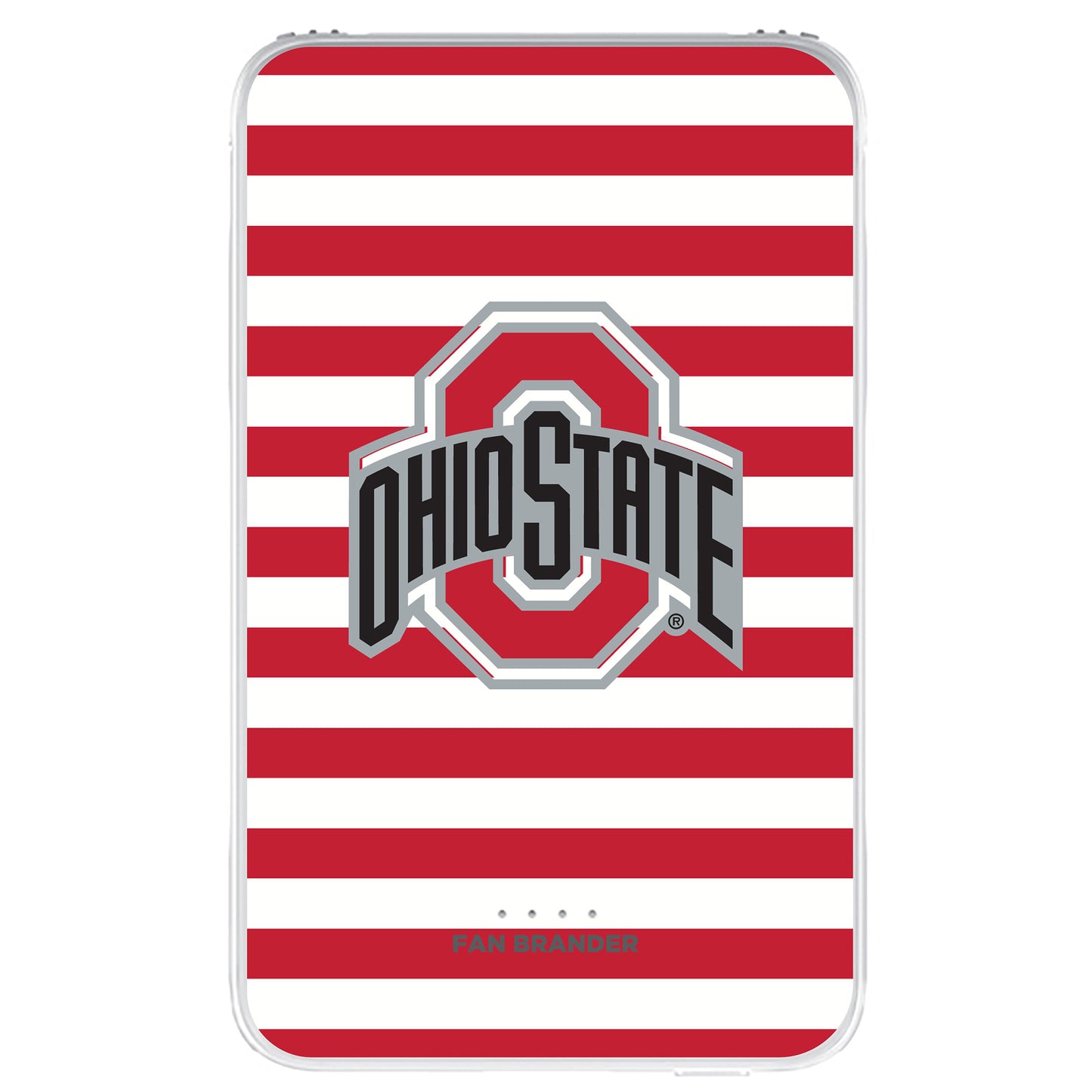 Ohio State Buckeyes Stripe Design 10000 mAh Portable Power Pack