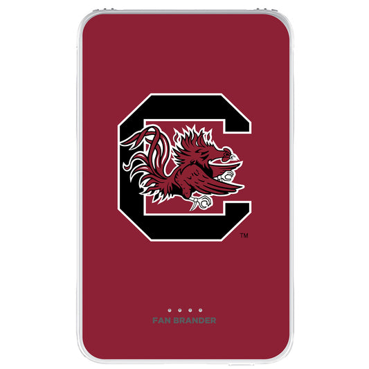 South Carolina Gamecocks Solid Design 10000 mAh Portable Power Pack