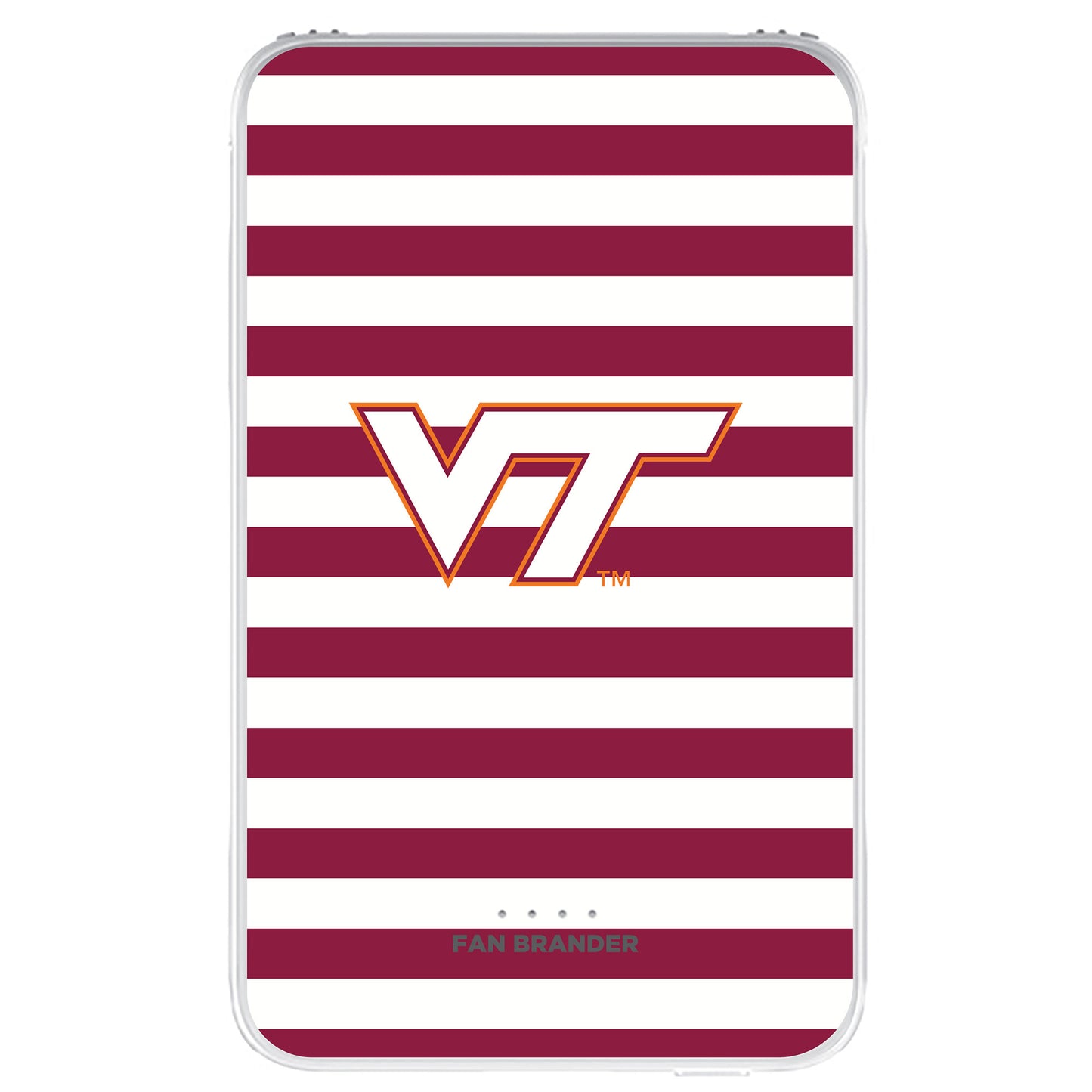 Virginia Tech Hokies Stripe Design 10000 mAh Portable Power Pack