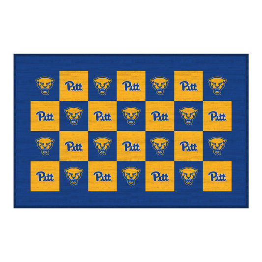 Pitt Panthers 30'' x 46'' Checkerboard Floor Mat