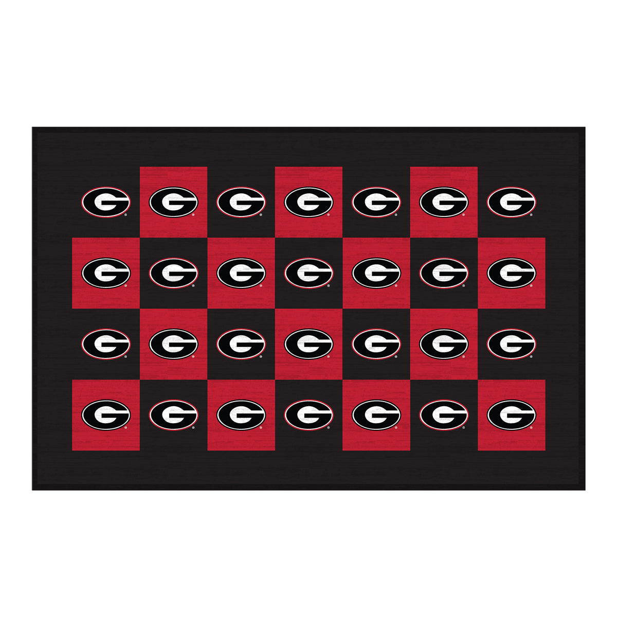 Georgia Bulldogs 30'' x 46'' Checkerboard Floor Mat