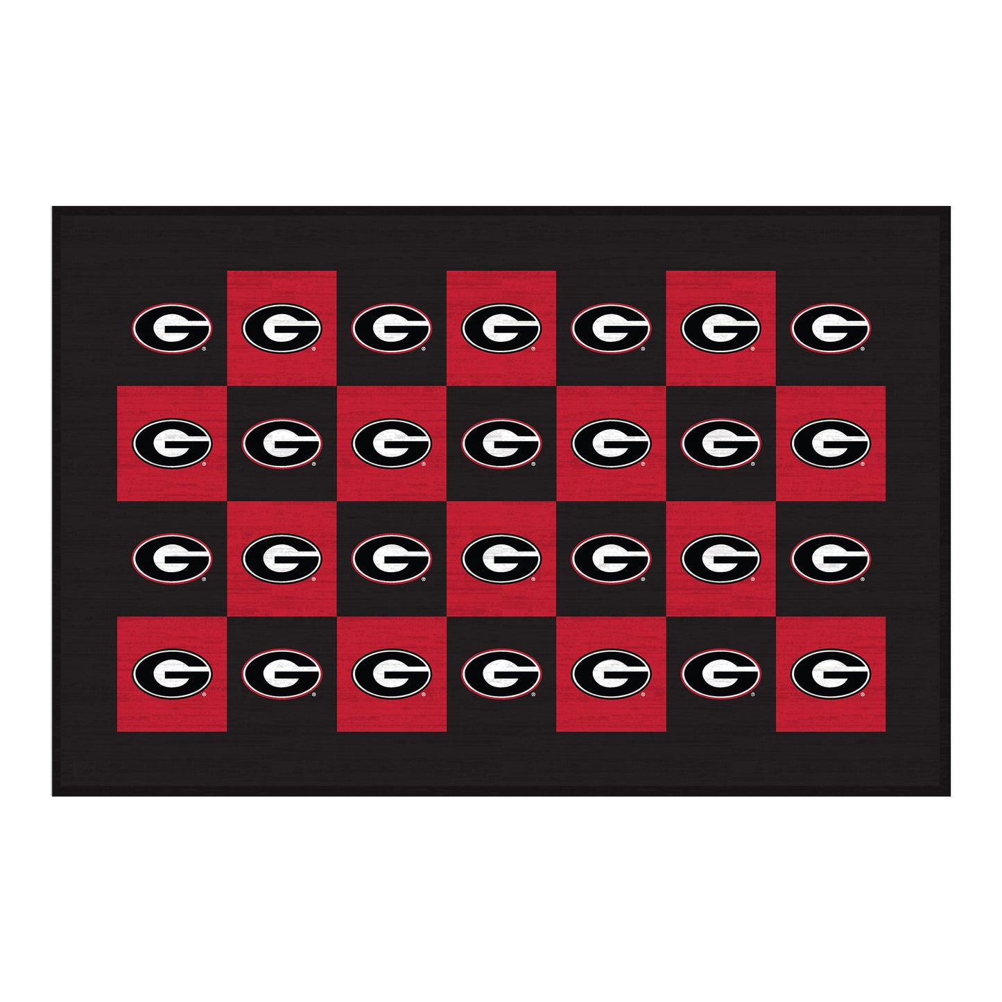 Georgia Bulldogs 30'' x 46'' Checkerboard Floor Mat