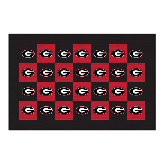 Georgia Bulldogs 30'' x 46'' Checkerboard Floor Mat