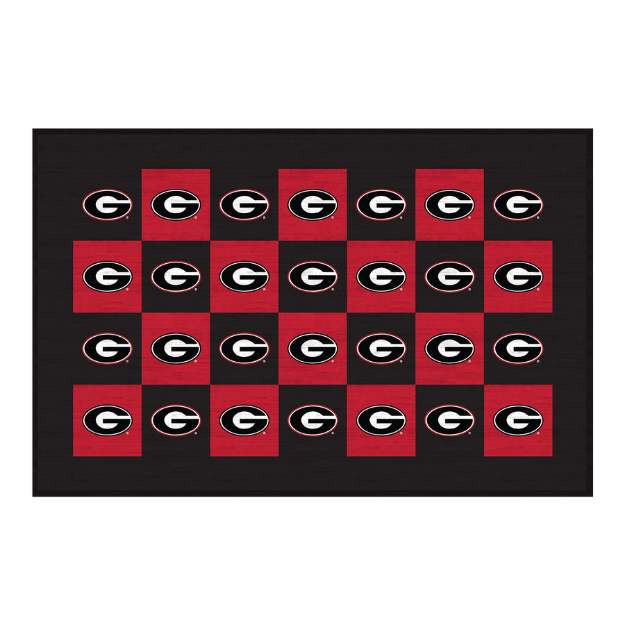 Georgia Bulldogs 30'' x 46'' Checkerboard Floor Mat