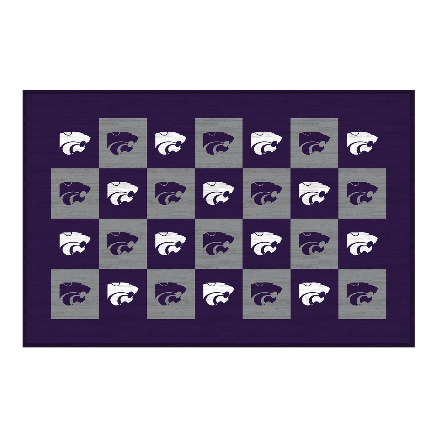 Kansas State Wildcats 30'' x 46'' Checkerboard Floor Mat