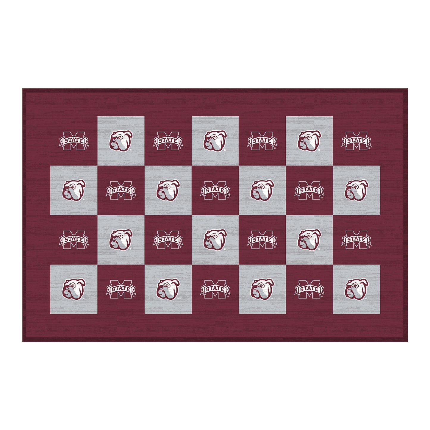 Mississippi State Bulldogs 30'' x 46'' Checkerboard Floor Mat