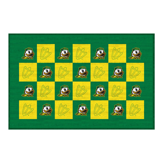 Oregon Ducks 30'' x 46'' Checkerboard Floor Mat