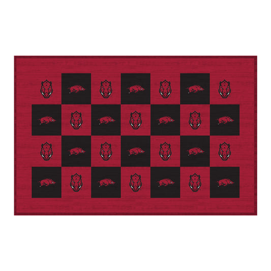 Arkansas Razorbacks 30'' x 46'' Checkerboard Floor Mat
