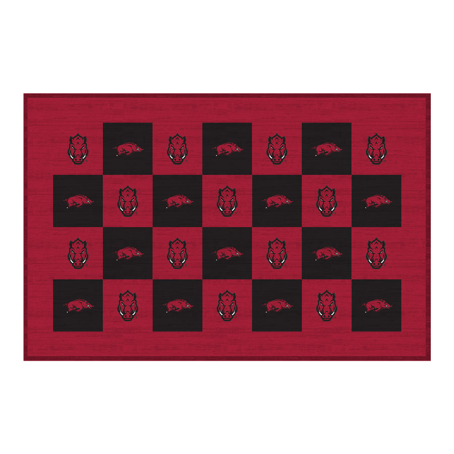 Arkansas Razorbacks 30'' x 46'' Checkerboard Floor Mat