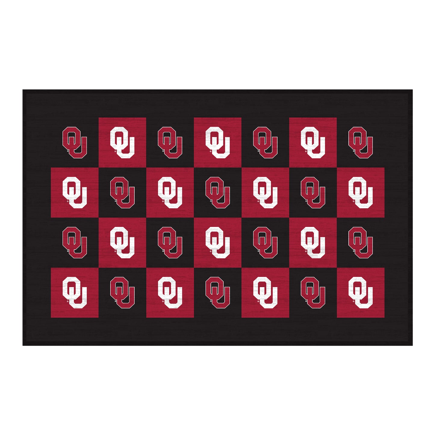 Oklahoma Sooners 30'' x 46'' Checkerboard Floor Mat