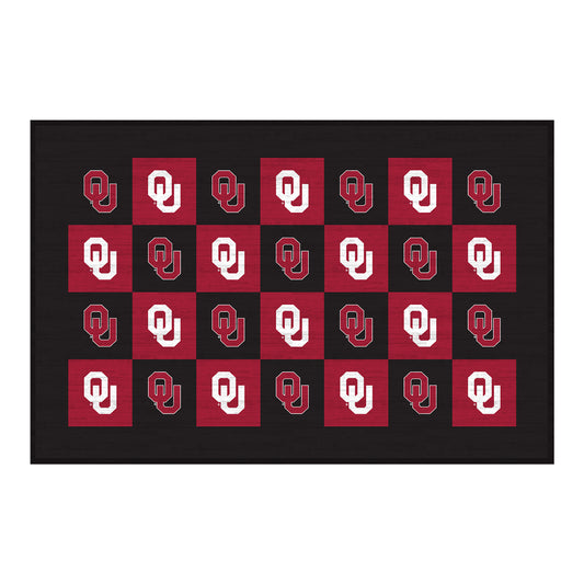 Oklahoma Sooners 30'' x 46'' Checkerboard Floor Mat