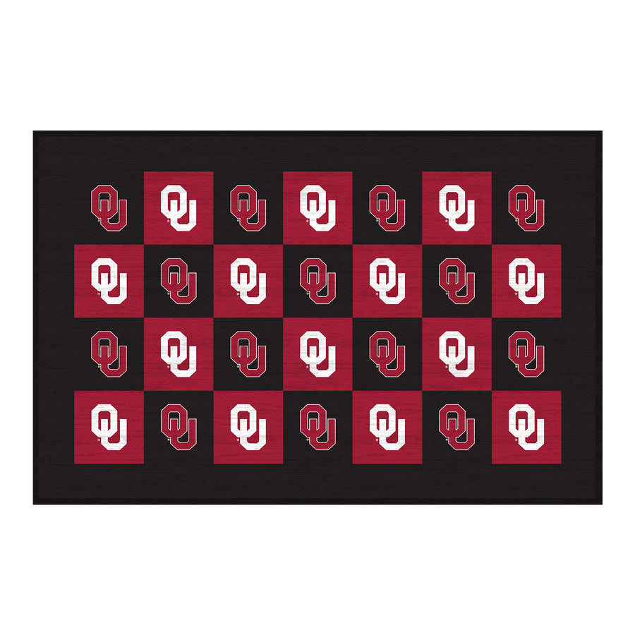 Oklahoma Sooners 30'' x 46'' Checkerboard Floor Mat