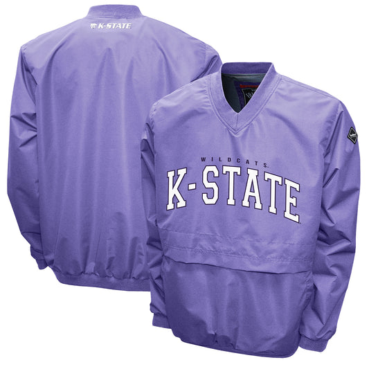 Men's Franchise Club Purple Kansas State Wildcats Members Windshell Team V-Neck Pullover Jacket