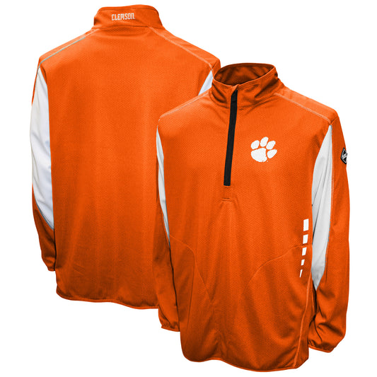 Men's Franchise Club Orange Clemson Tigers Flex Thermatec Quarter-Zip Jacket