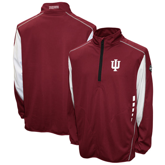 Men's Franchise Club Crimson Indiana Hoosiers Flex Thermatec Quarter-Zip Jacket