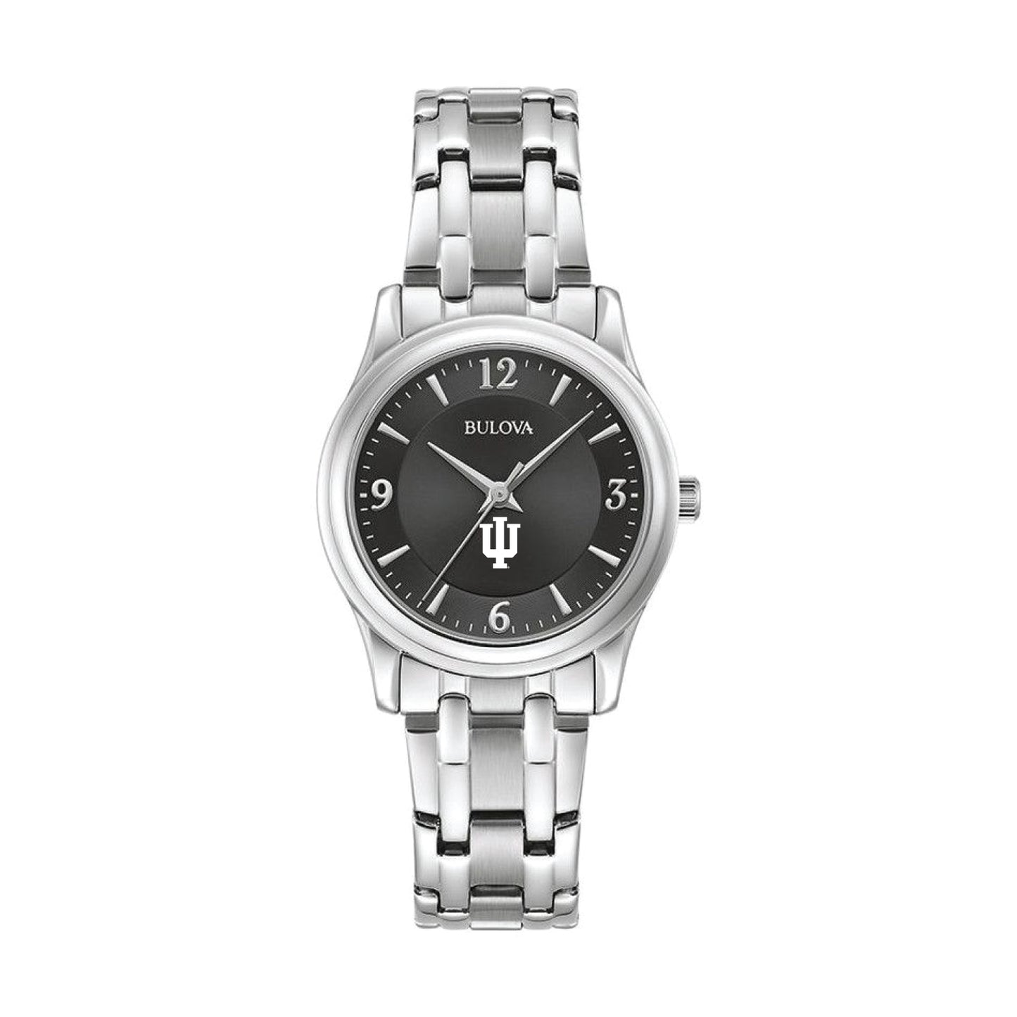 Women's Bulova Black Indiana Hoosiers Corporate Collection Stainless Steel Watch