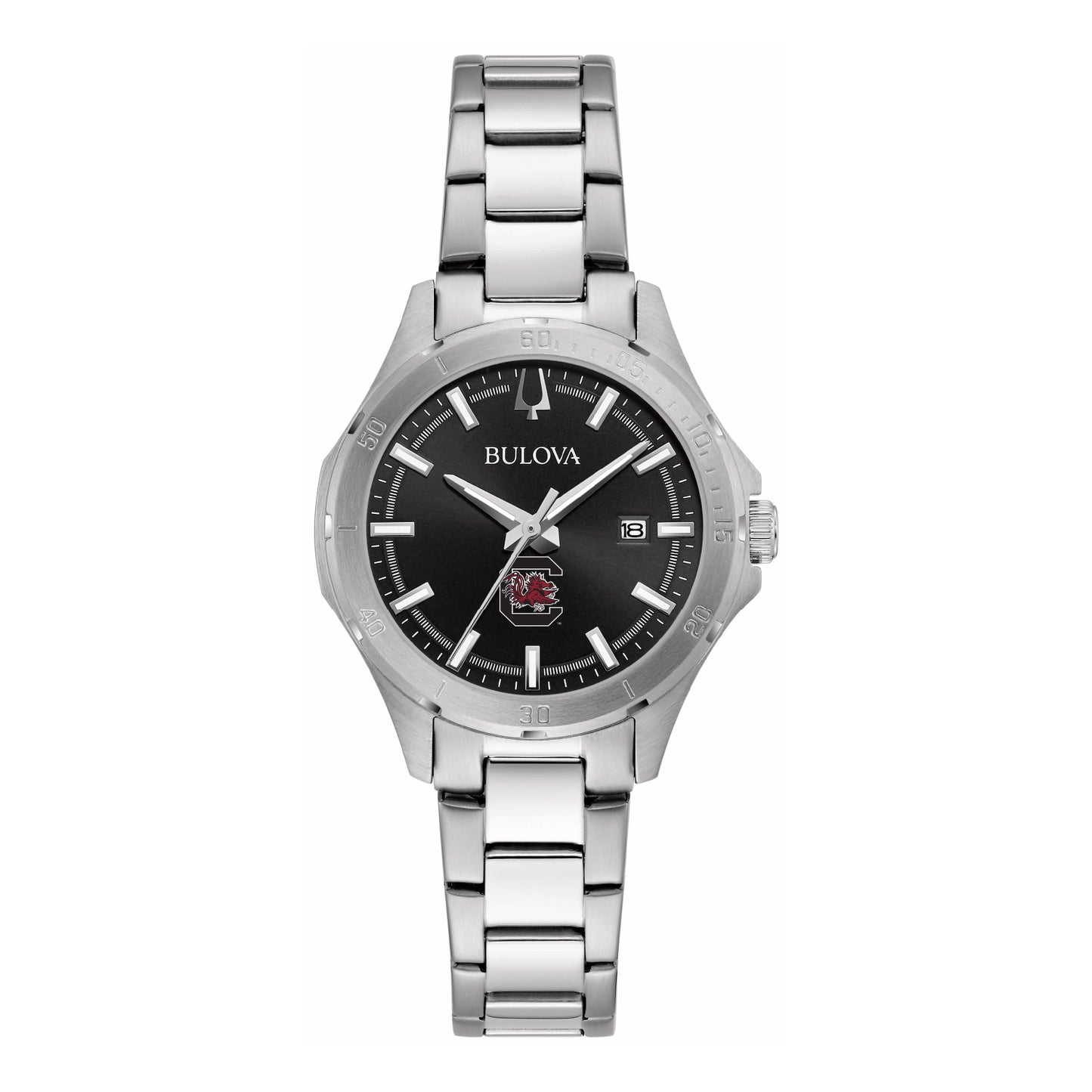 Women's Bulova Black South Carolina Gamecocks Stainless Steel Sport Classic Watch