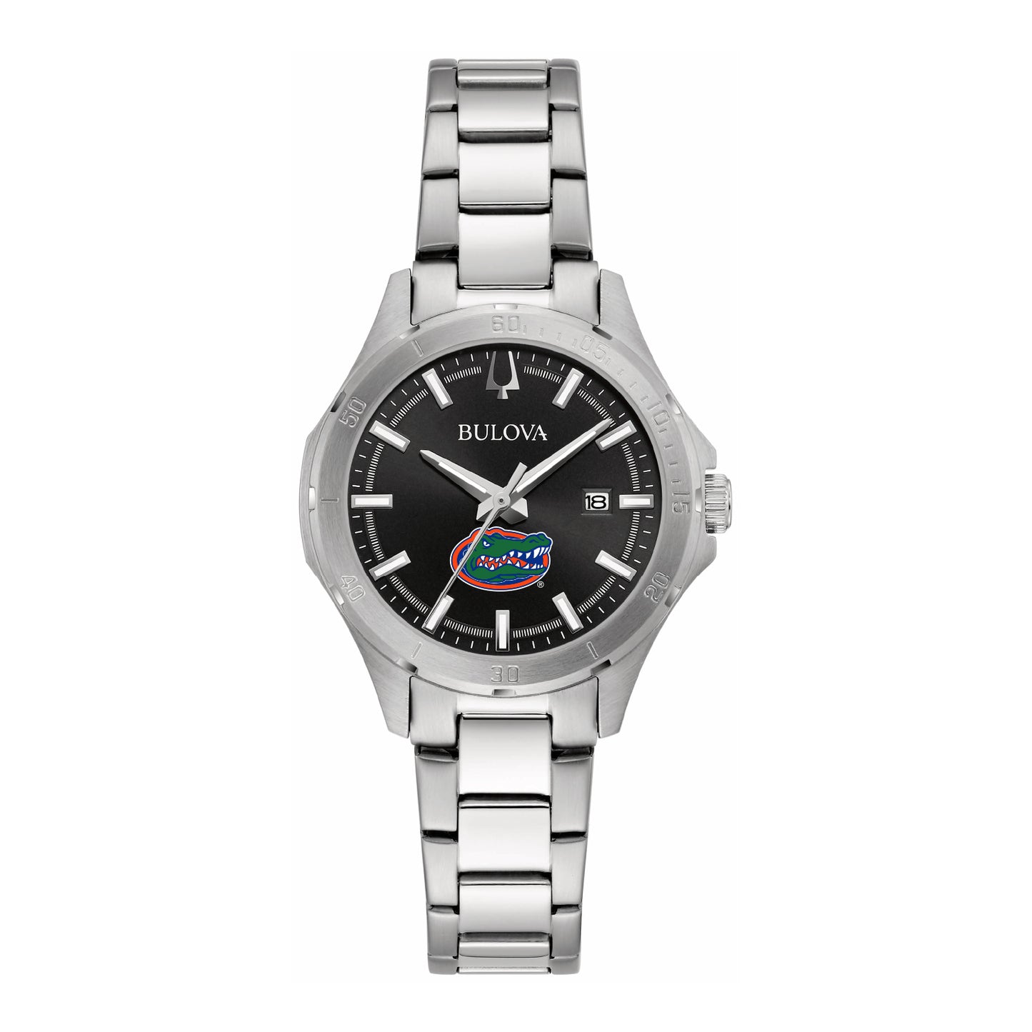 Women's Bulova Black Florida Gators Stainless Steel Sport Classic Watch