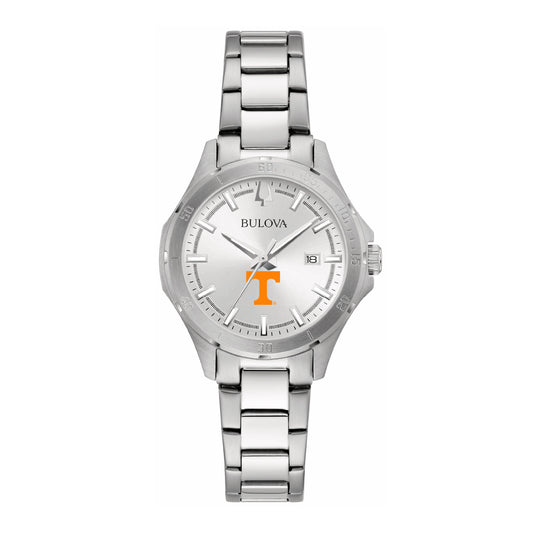 Women's Bulova Silver Tennessee Volunteers Stainless Steel Sport Classic Watch