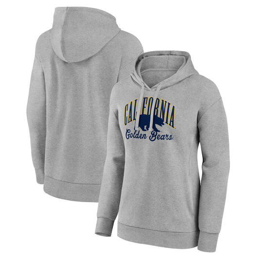 Women's Gray Cal Bears Victory Script Pullover Hoodie