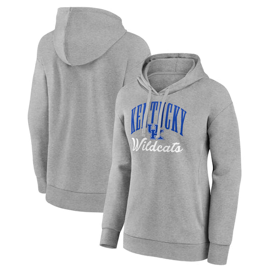 Women's Gray Kentucky Wildcats Victory Script Pullover Hoodie