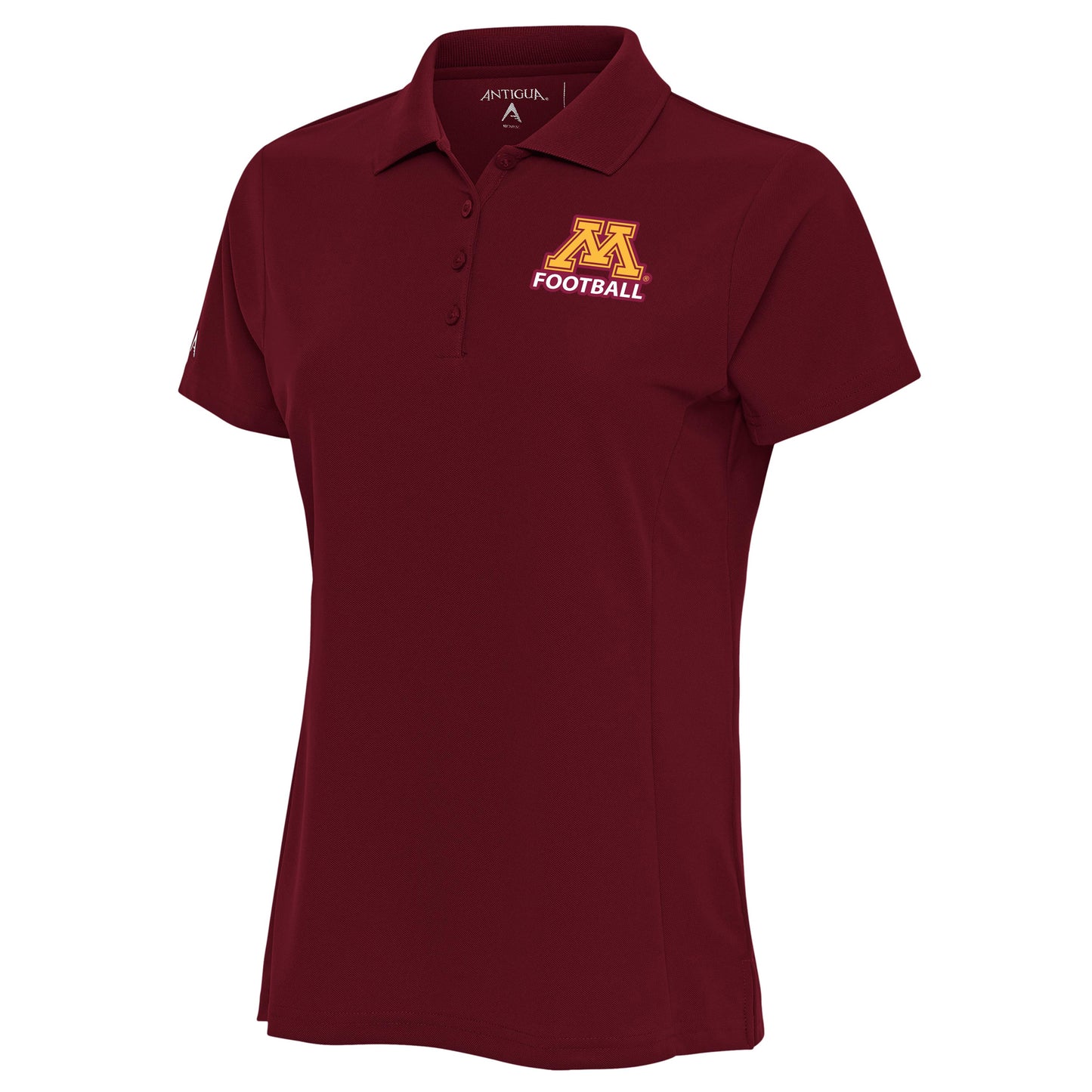 Women's Antigua Maroon Minnesota Golden Gophers Football Logo Legacy Pique Polo