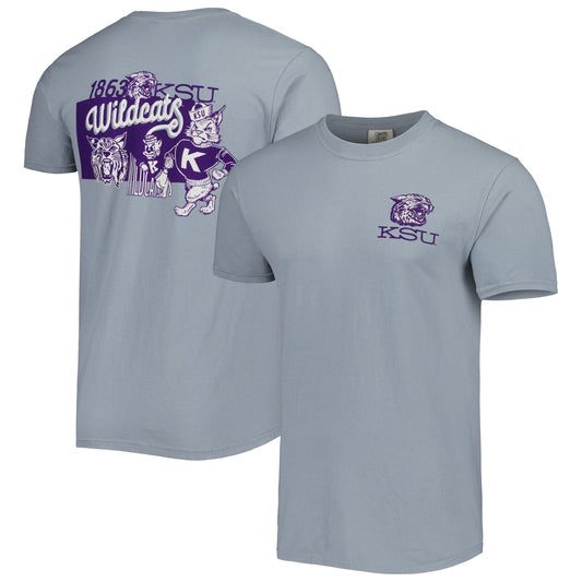 Men's Graphite Kansas State Wildcats Vault State Comfort T-Shirt