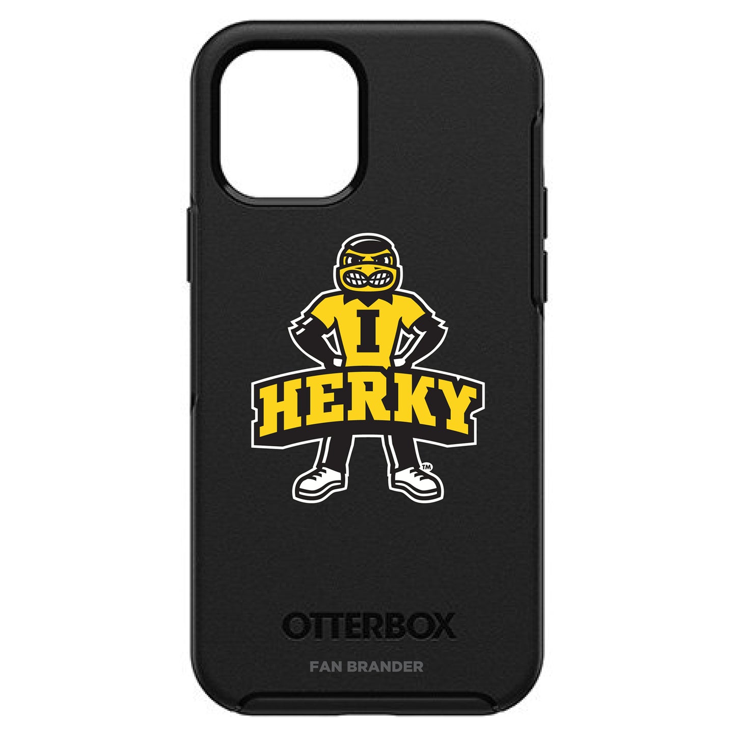 OtterBox Black Iowa Hawkeyes Primary Logo iPhone Symmetry Case