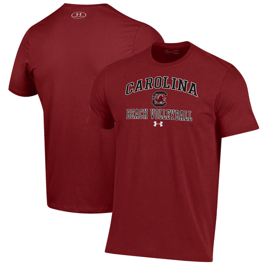 Men's Under Armour Garnet South Carolina Gamecocks Beach Volleyball Performance T-Shirt