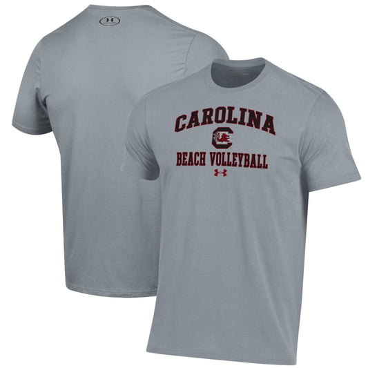 Men's Under Armour Gray South Carolina Gamecocks Beach Volleyball Performance T-Shirt