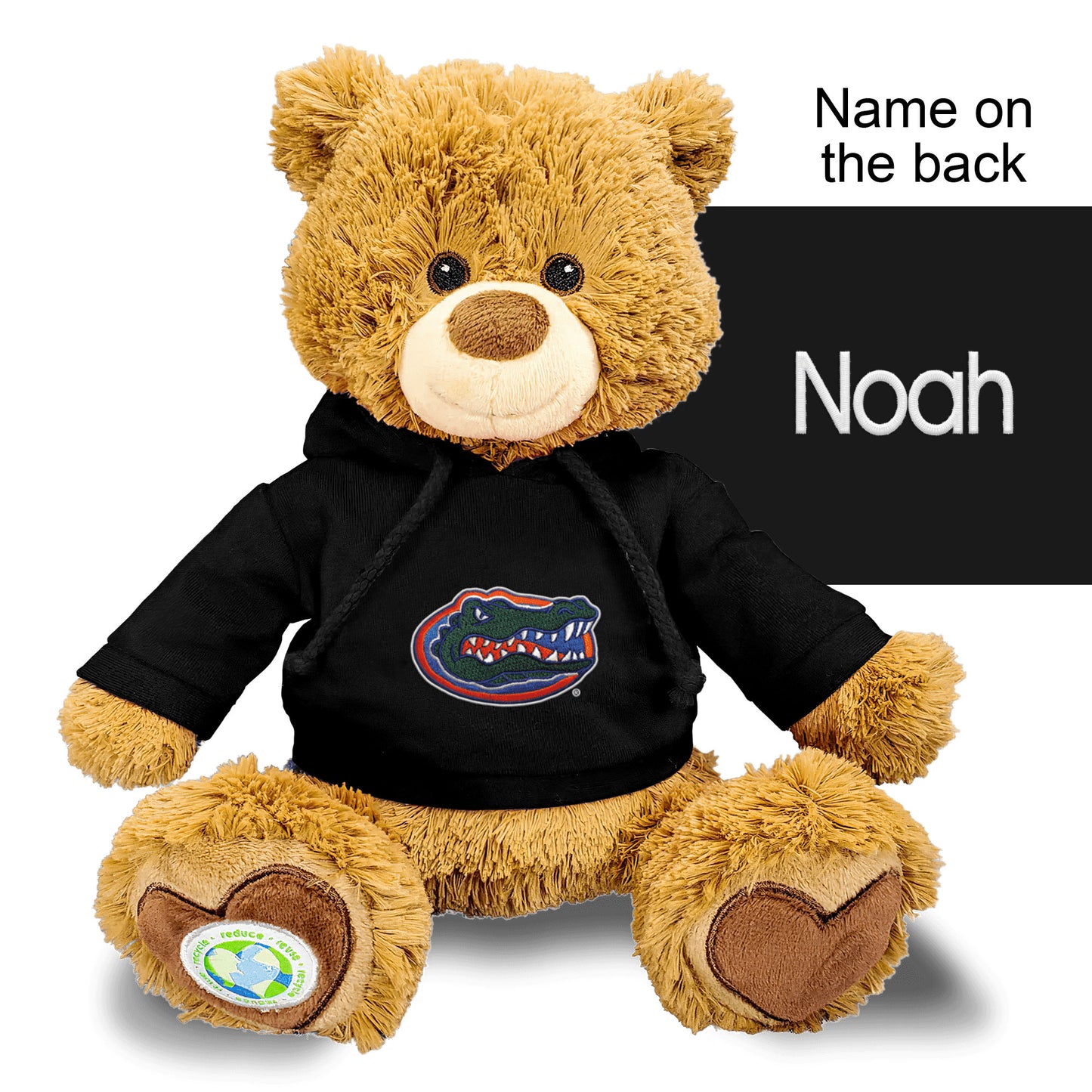 Black Florida Gators Personalized Plush Polly Bear