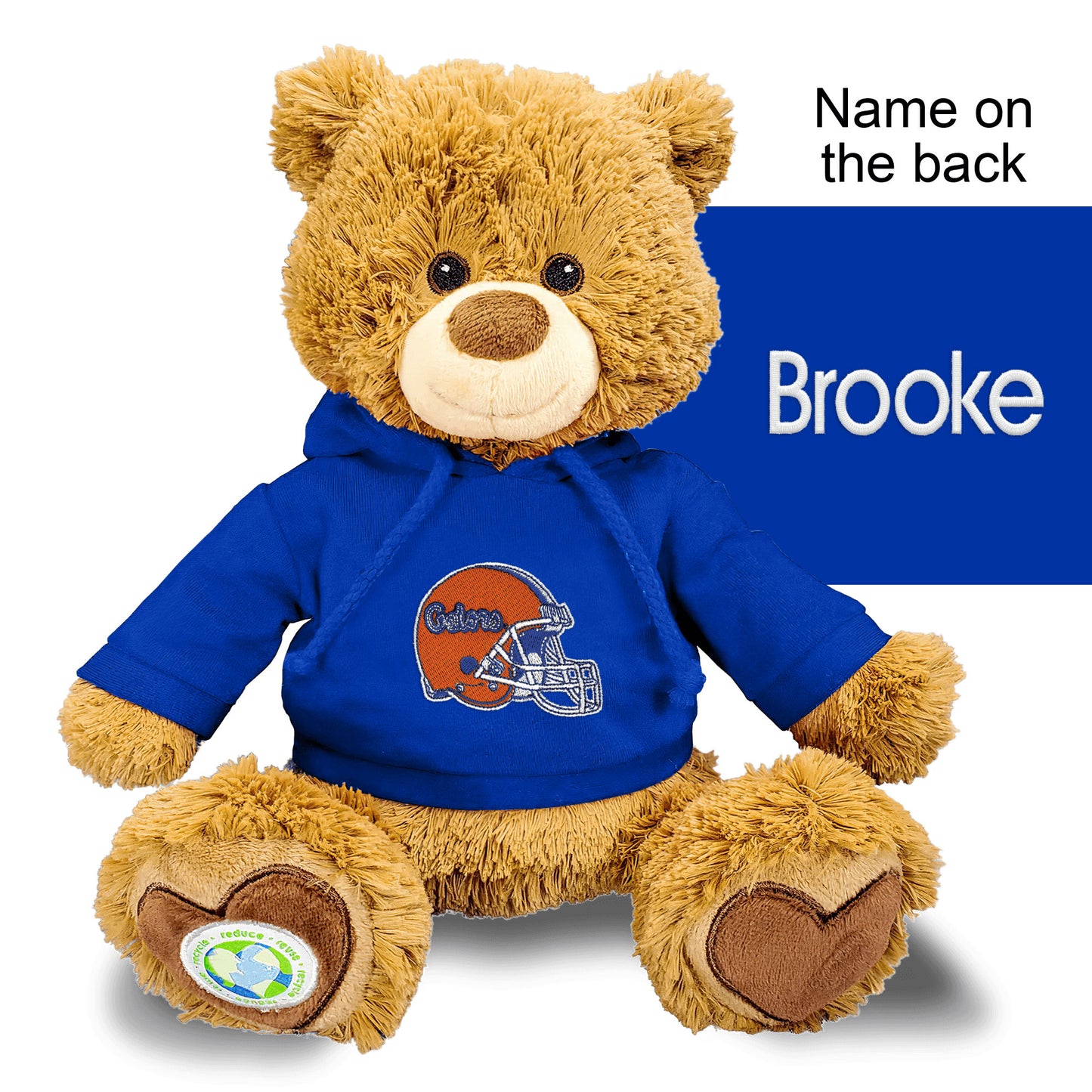 Blue Florida Gators Personalized Plush Polly Bear